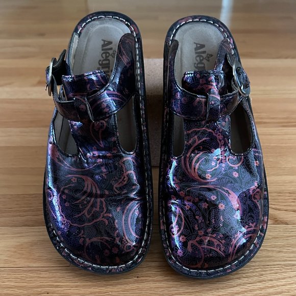 Alegria Donna Electric Paisley Professional Clogs Size 41 - Picture 2 of 12